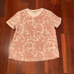 Pink velvet top